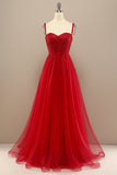 Beautiful Red Sweetheart Prom Dress with Beading