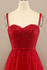 Load image into Gallery viewer, Beautiful Red Sweetheart Prom Dress with Beading
