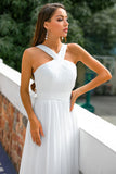 Ruffle Cross V-Neck Dress