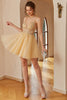 Load image into Gallery viewer, Spaghetti Straps Graduation Dress With Appliques