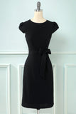 Bodycon Cap Sleeves 1960s Dress