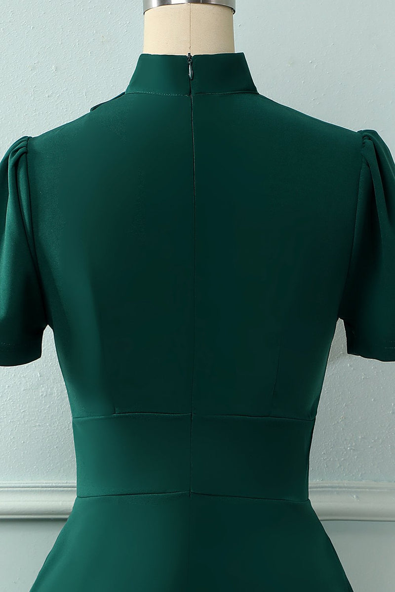 Load image into Gallery viewer, Dark Green Slim Fit Dress