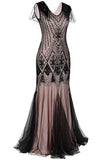 Sequins Flapper Long 1920s Dress