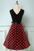 Load image into Gallery viewer, Red Dots Vintage 1950s Dress