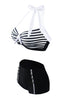 Load image into Gallery viewer, Stripes Two Piece Bikini Swimsuit