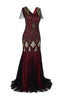 Load image into Gallery viewer, Burgundy 1920s Sequins Long Flapper Dress