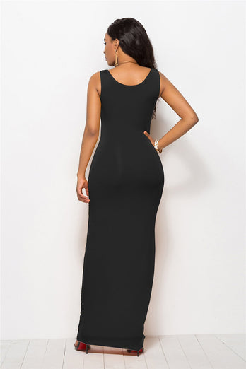 Black Casual Long Dress