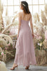 Load image into Gallery viewer, Blush High Low Chiffon Bridesmaid Dress