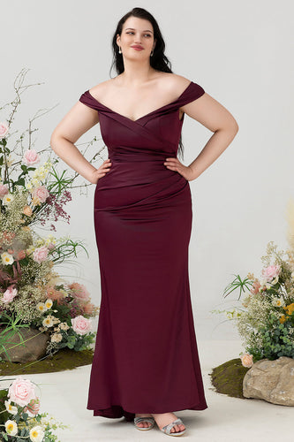 Plus Size Dresses For Women Canada – Tagged color_Burgundy