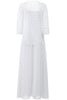 Load image into Gallery viewer, Long Chiffon Lace Mother Dress