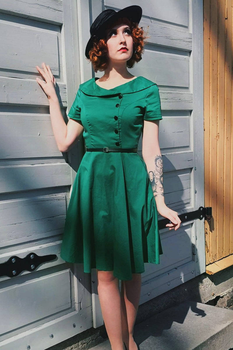 Load image into Gallery viewer, Burgundy Button Dress