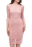 Bodycon Lace Dress with Sleeves