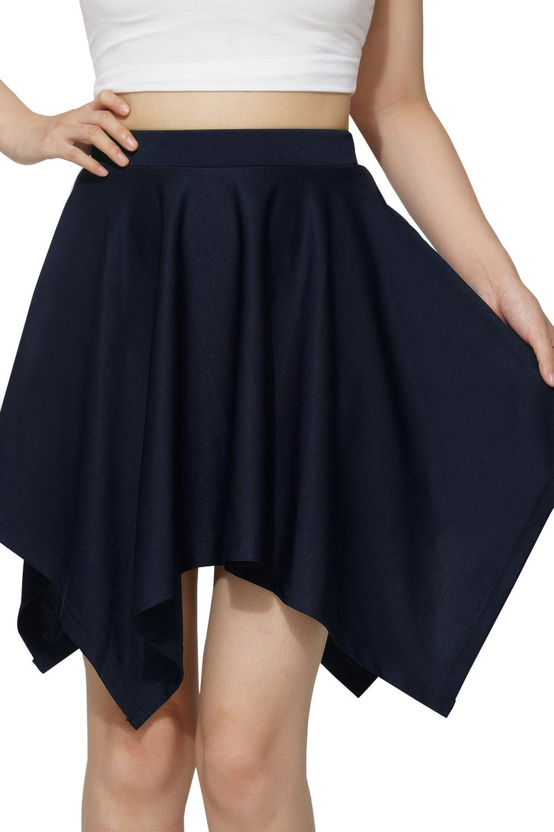 Load image into Gallery viewer, Basic Solid Stretchy High Waist A-line Flared Skater Skirt