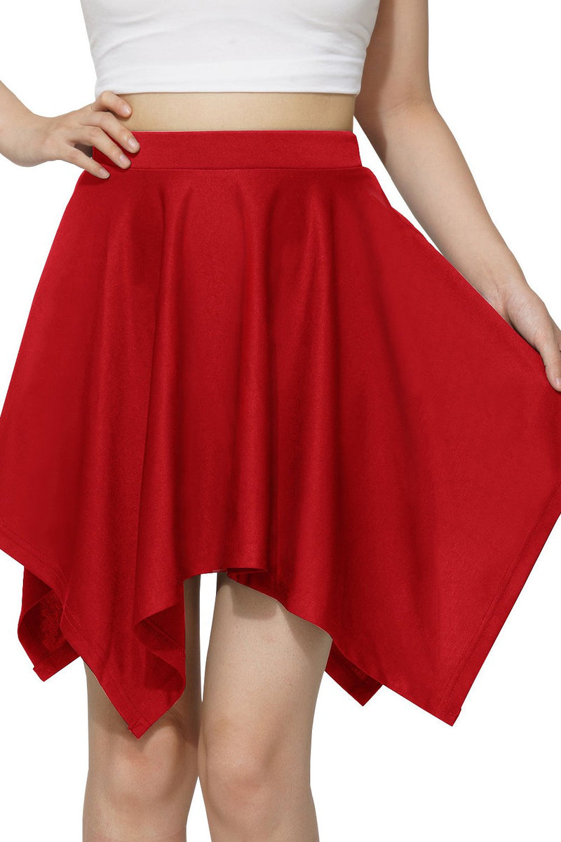 Load image into Gallery viewer, Basic Solid Stretchy High Waist A-line Flared Skater Skirt