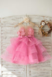 Fuchsia Tulle Flower Girl Dress