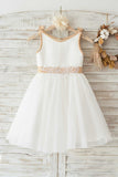 Girls White Elizabeth Broderie Anglaise Dress