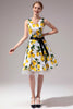 Load image into Gallery viewer, V-neck Lemon Dress