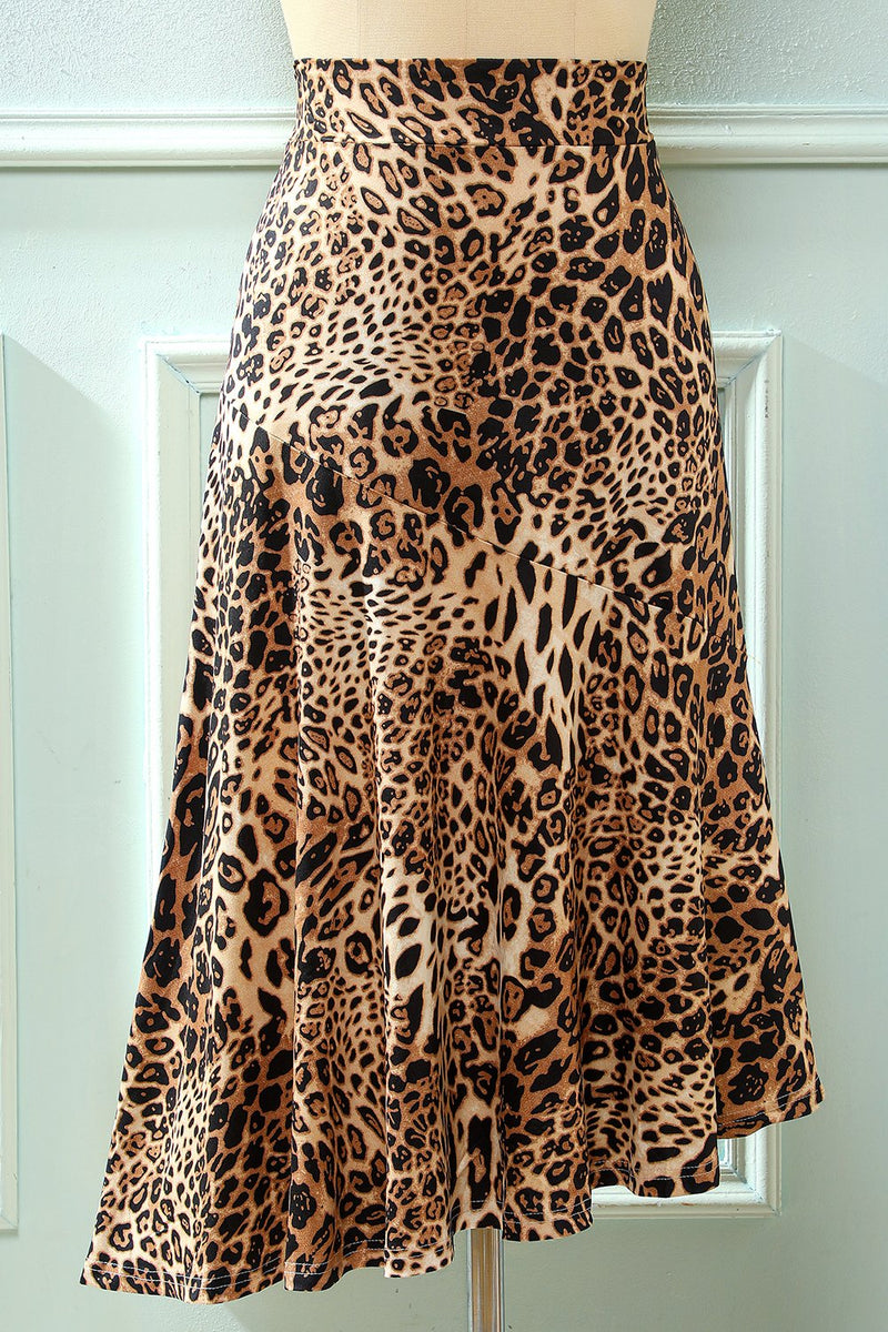 Load image into Gallery viewer, Leopard Printed Skirt