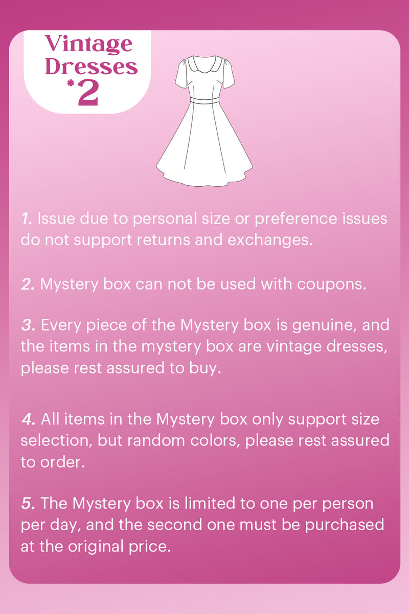 Load image into Gallery viewer, ZAPAKA MYSTERY BOX of 2Pc Vintage Dresses