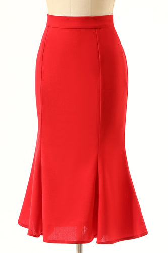 Red Mermaid Skirt