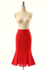 Load image into Gallery viewer, Red Mermaid Skirt
