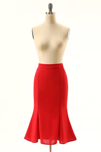 Red Mermaid Skirt