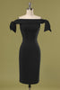 Load image into Gallery viewer, Black Off the Shoulder Bodycon Dress