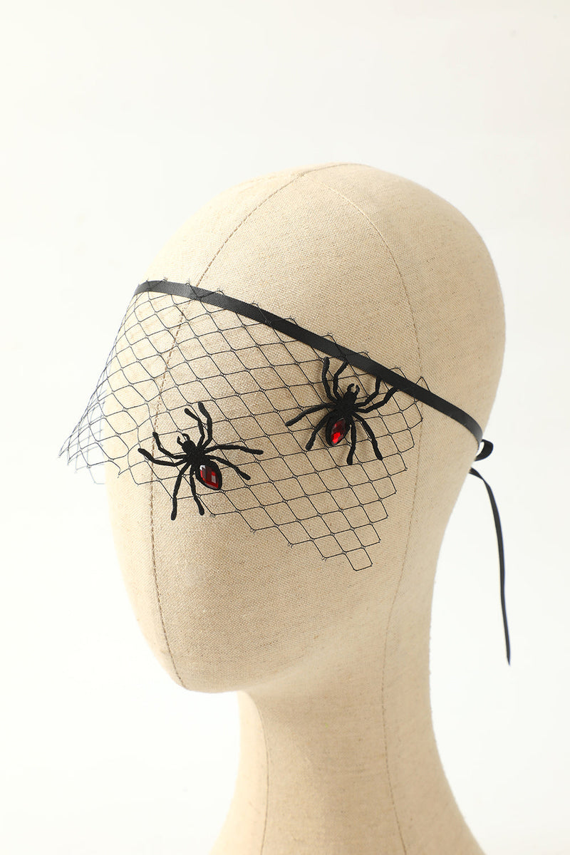 Load image into Gallery viewer, Black Mesh Halloween Headband