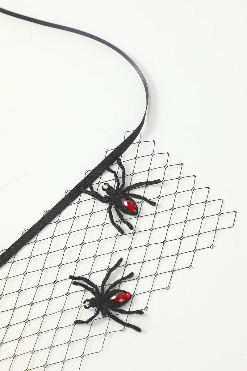 Load image into Gallery viewer, Black Mesh Halloween Headband