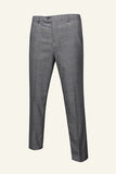 Grey Plaid 3 Piece Notched Lapel Men's Wedding Suits