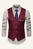 Lapel Single Breasted Men's Suit Vest