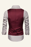 Lapel Single Breasted Men's Suit Vest