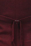 Burgundy Single Breasted Men's Casual Vest