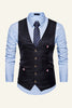 Load image into Gallery viewer, Black Single Breasted Lapel Men&#39;s Vest