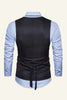 Load image into Gallery viewer, Black Single Breasted Lapel Men&#39;s Vest