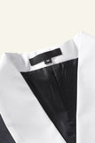 Black Shawl Lapel Double Breasted Men's Suit Vest