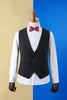Load image into Gallery viewer, Black Peaked Lapel 3-Piece Men&#39;s Suit Tuxedo
