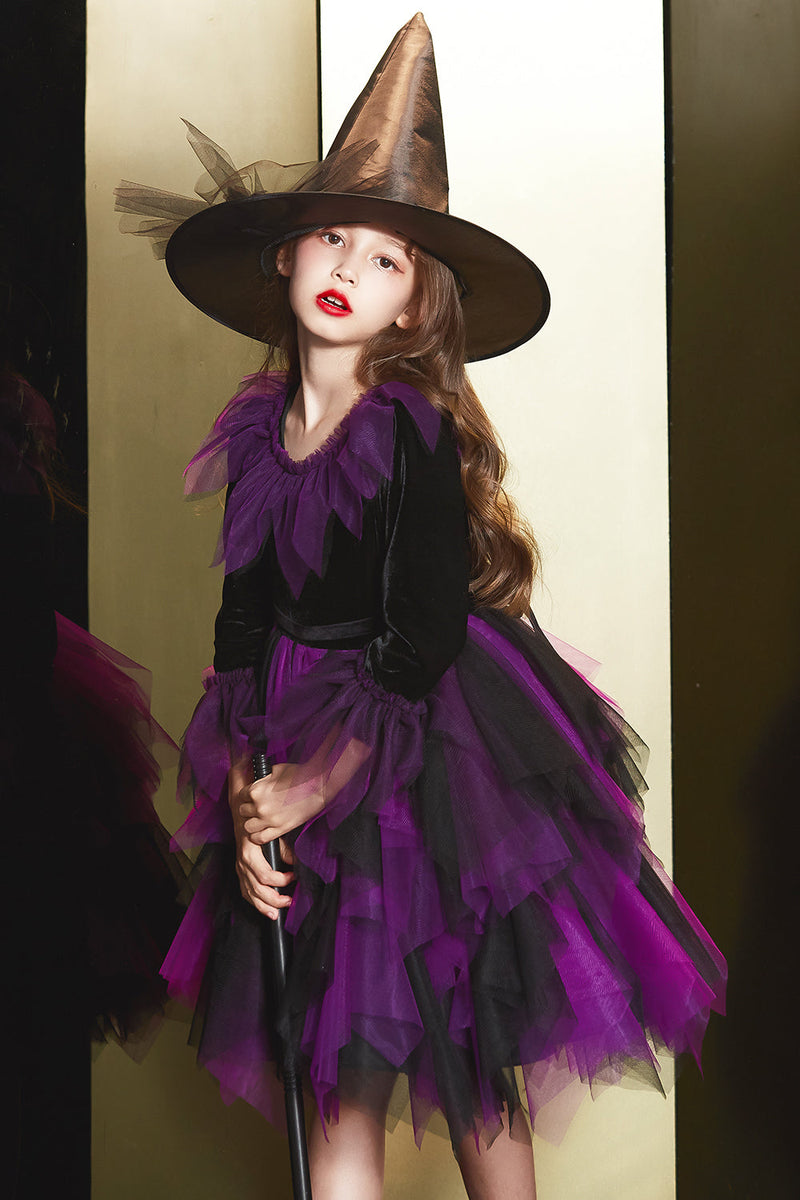 Load image into Gallery viewer, Purple Tulle Halloween Girl Dress