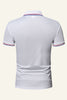 Load image into Gallery viewer, Men&#39;s Black Cotton Short-sleeve Casual Polo Shirt