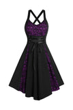 Skull Strap Halloween Lace Vintage Dress