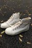 Load image into Gallery viewer, White High Top Walking Canvas Shoes
