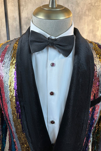 Sparkly Colorful Sequins 2 Piece Men Prom Suits