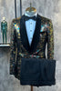 Load image into Gallery viewer, Sparkly Sequin 2 Piece Men Prom Suits