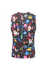 Load image into Gallery viewer, Colorful Black Printed 3 Piece Christmas Men&#39;s Suits