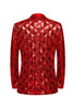 Load image into Gallery viewer, Shawl Lapel One Button Red Sequins Men&#39;s Prom Blazer
