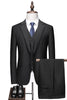 Load image into Gallery viewer, Notched Lapel Two Buttons Black Men&#39;s Prom Suits