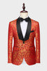 Load image into Gallery viewer, Orange Shawl Lapel 2 Piece Men&#39;s Prom Suits