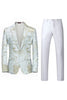 Load image into Gallery viewer, Light Pink Jacquard 2 Piece Notched Lapel  Men&#39;s Prom Suits