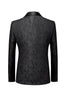 Load image into Gallery viewer, Black 3 Piece Jacquard Shawl Lapel Men&#39;s Prom Suits