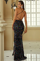 Elegant Mermaid Halter Neck Burgundy Lace Prom Dress Evening Dress PSK218